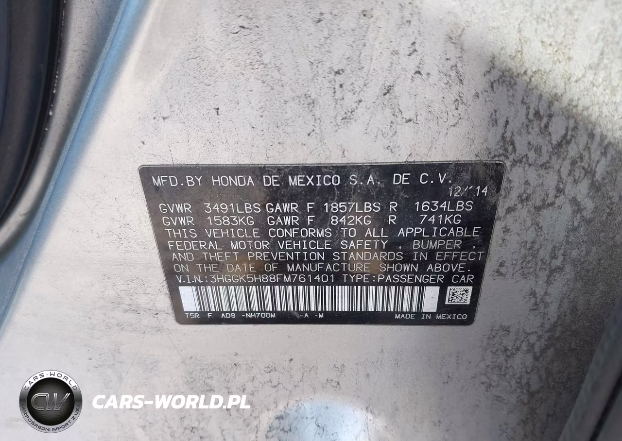 2015 Honda Fit Ex-Ex-L VIN:3HGGK5H88FM761401 - 9