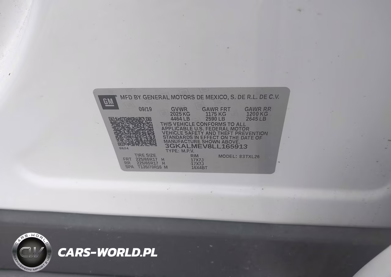 2020 GMC Terrain Fwd Sle VIN:3GKALMEV8LL165913 - 9