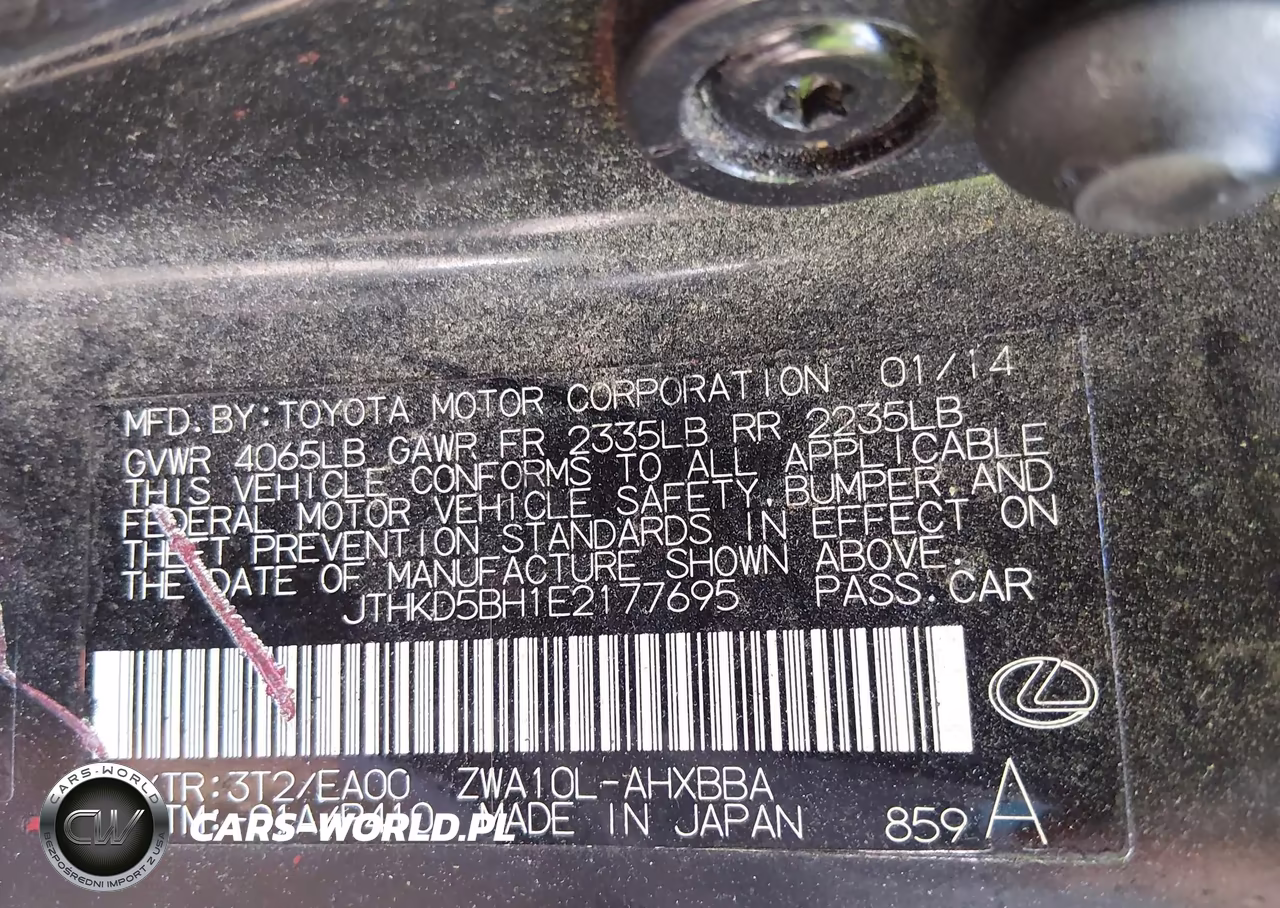 2014 Lexus Ct 200H VIN:JTHKD5BH1E2177695 - 9