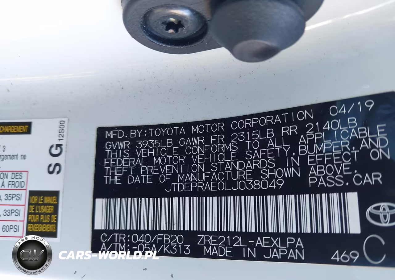 2020 Toyota Corolla Le VIN:JTDEPRAE0LJ038049 - 9