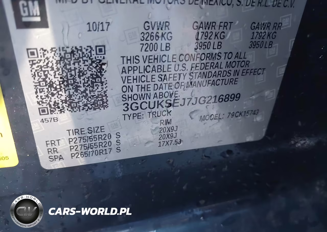 2018 Chevrolet Silverado 1500 2Lz VIN:3GCUKSEJ7JG216899 - 9