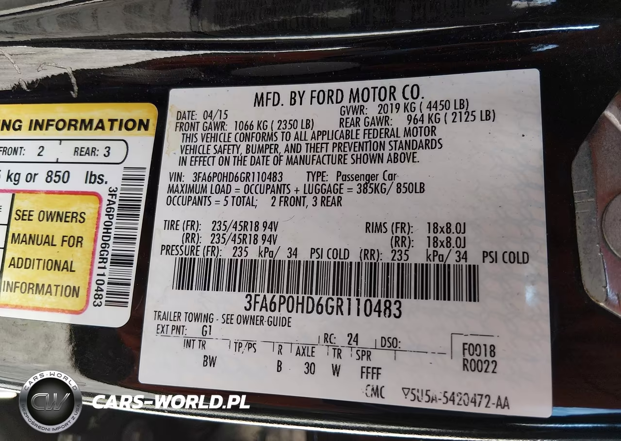 2016 Ford Fusion Se VIN:3FA6P0HD6GR110483 - 9
