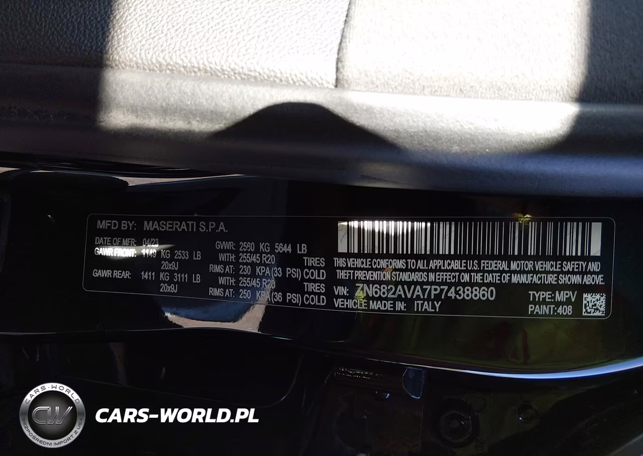 2023 Maserati Grecale Gt VIN:ZN682AVA7P7438860 - 9