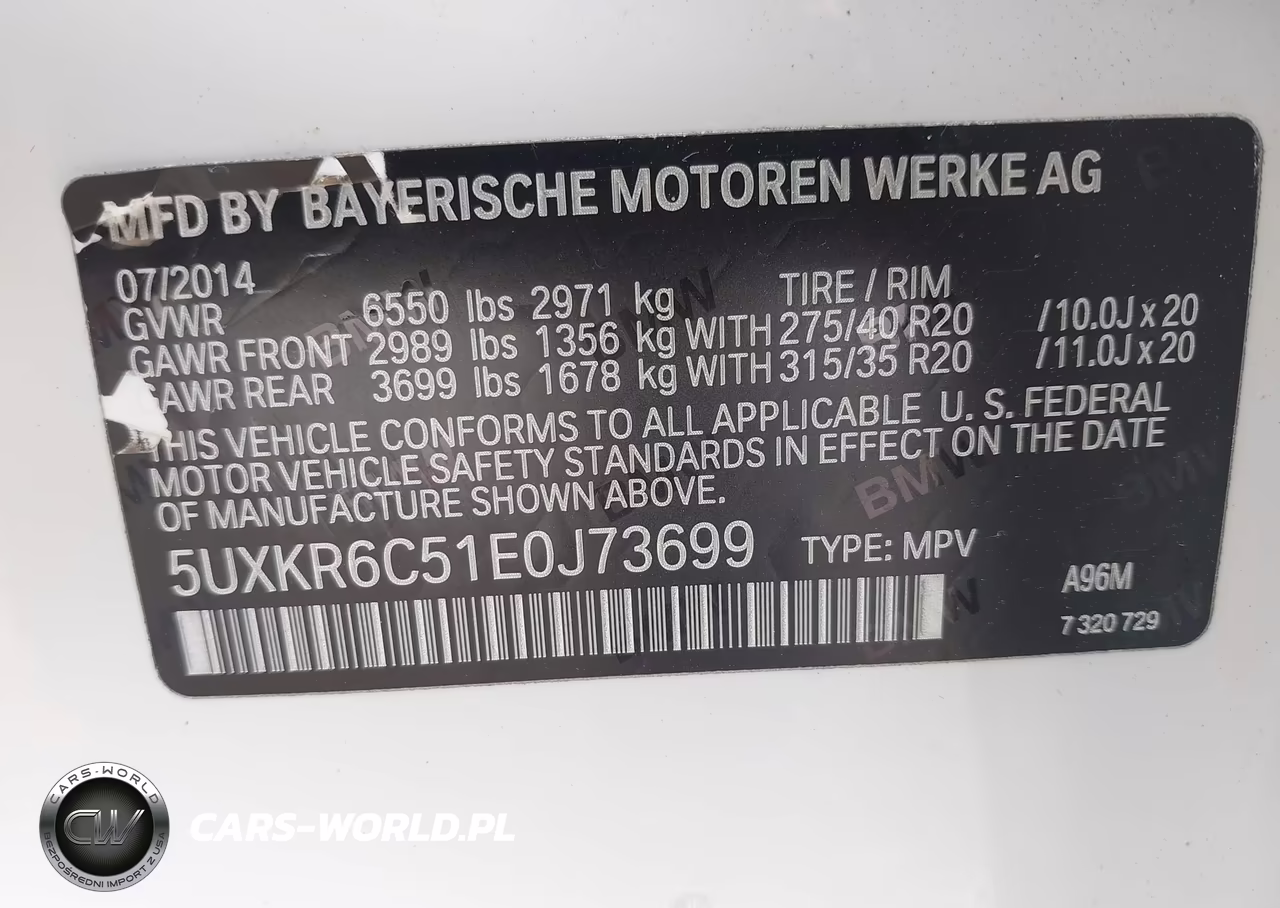 2014 BMW X5 xDrive50I VIN:5UXKR6C51E0J73699 - 9