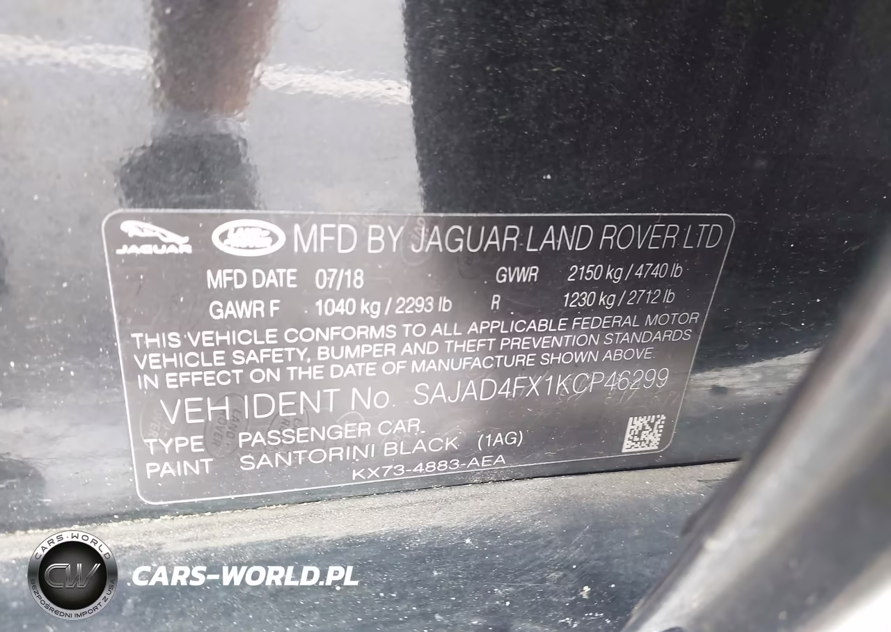 2019 Jaguar Xe 25T Premium VIN:SAJAD4FX1KCP46299 - 9