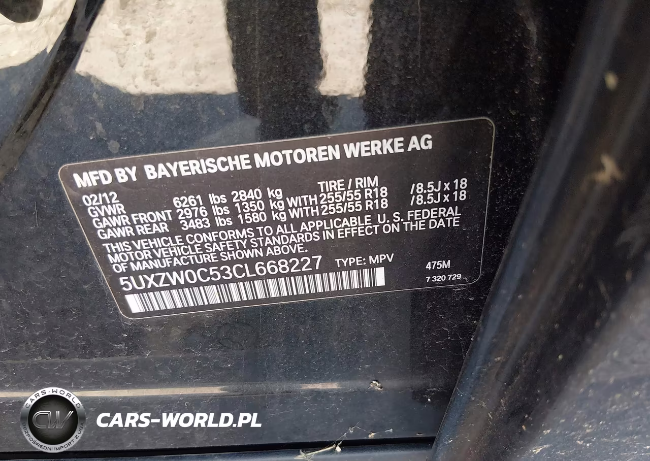 2012 BMW X5 xDrive35D VIN:5UXZW0C53CL668227 - 9