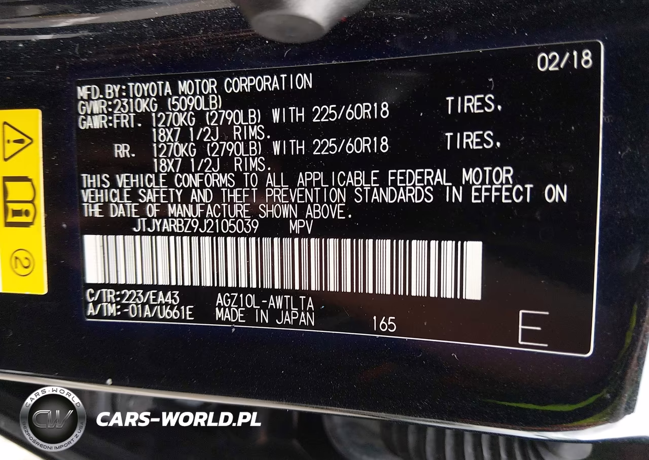 2018 Lexus Nx 300 VIN:JTJYARBZ9J2105039 - 9