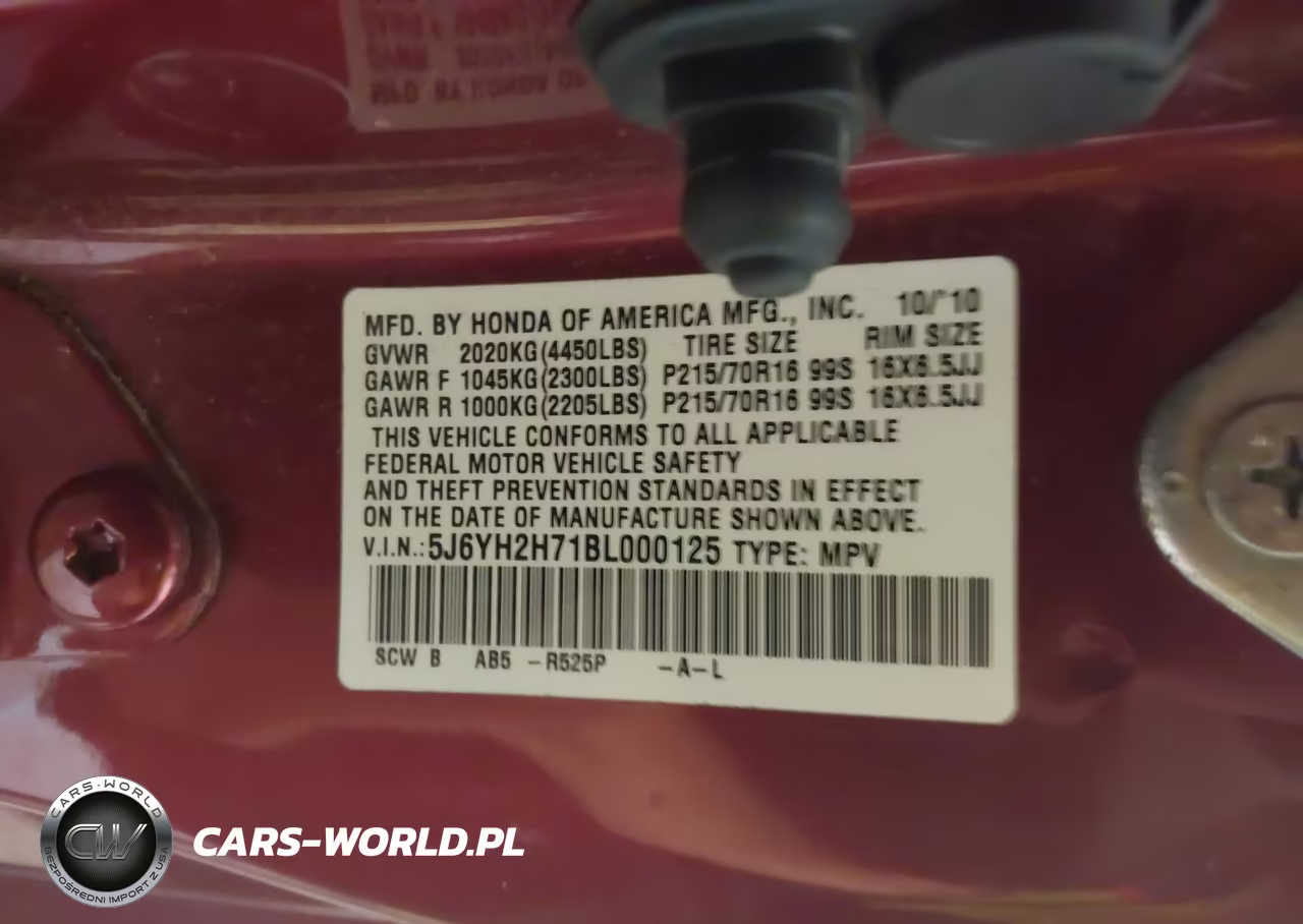 2011 Honda Element Ex VIN:5J6YH2H71BL000125 - 9