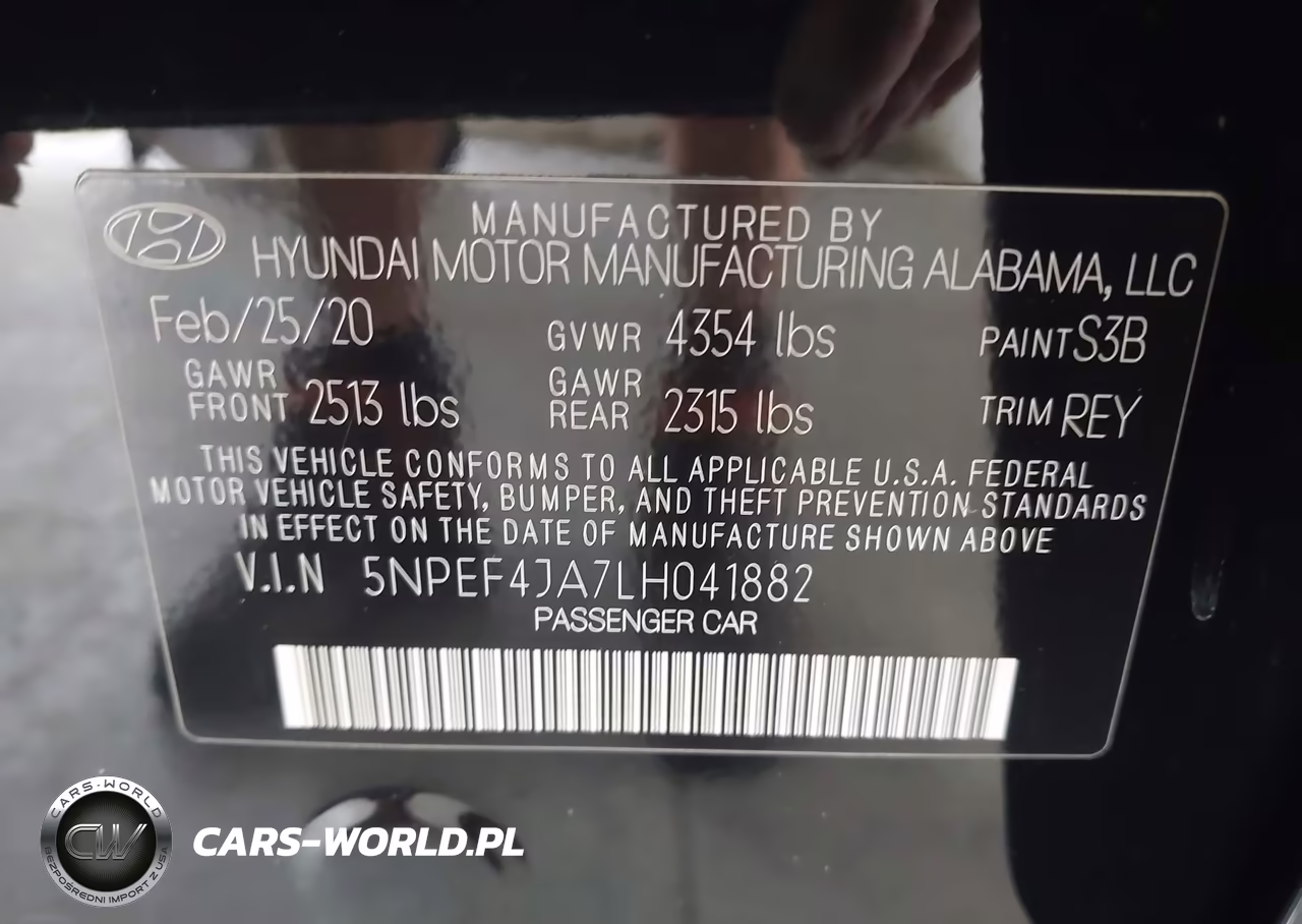 2020 Hyundai Sonata Sel VIN:5NPEF4JA7LH041882 - 9