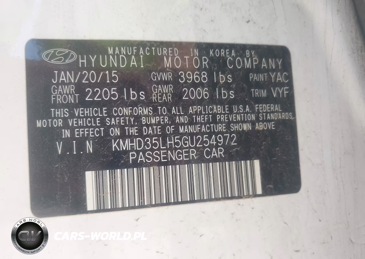 2016 Hyundai Elantra Gt VIN:KMHD35LH5GU254972 - 9