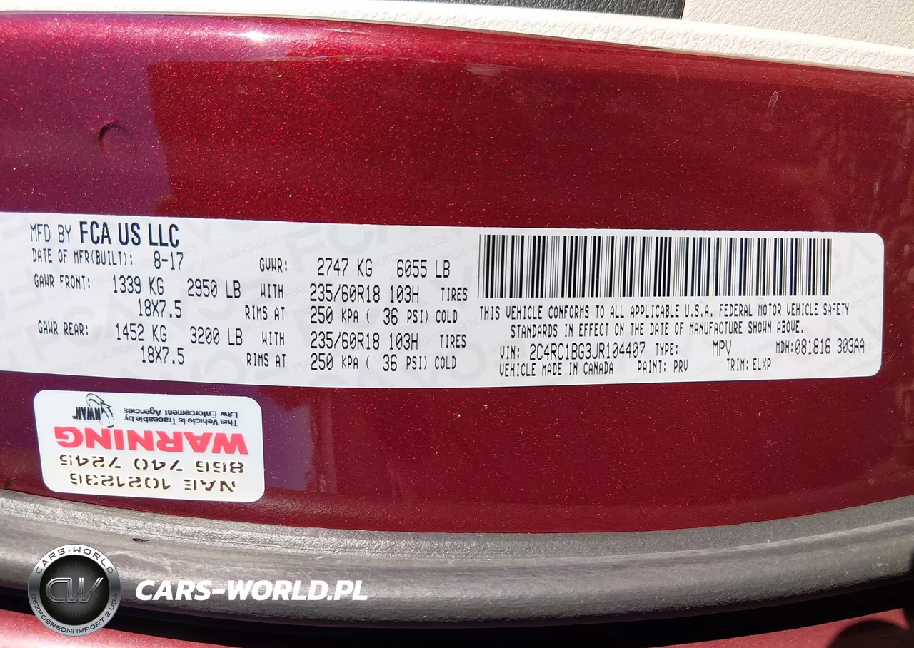 2018 Chrysler Pacifica Touring L VIN:2C4RC1BG3JR104407 - 9