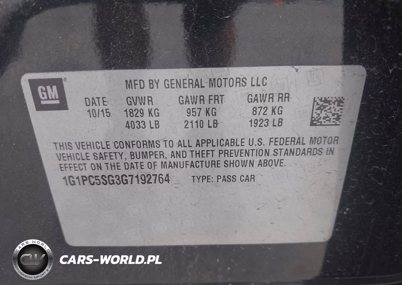 2016 Chevrolet Cruze Limited Ls Auto VIN:1G1PC5SG3G7192764 - 9