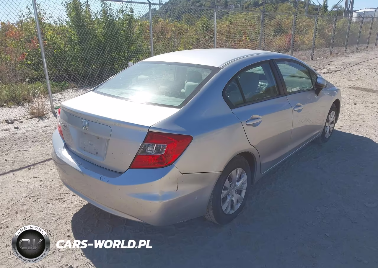 2012 Honda Civic Lx VIN:19XFB2F58CE374368 - 4