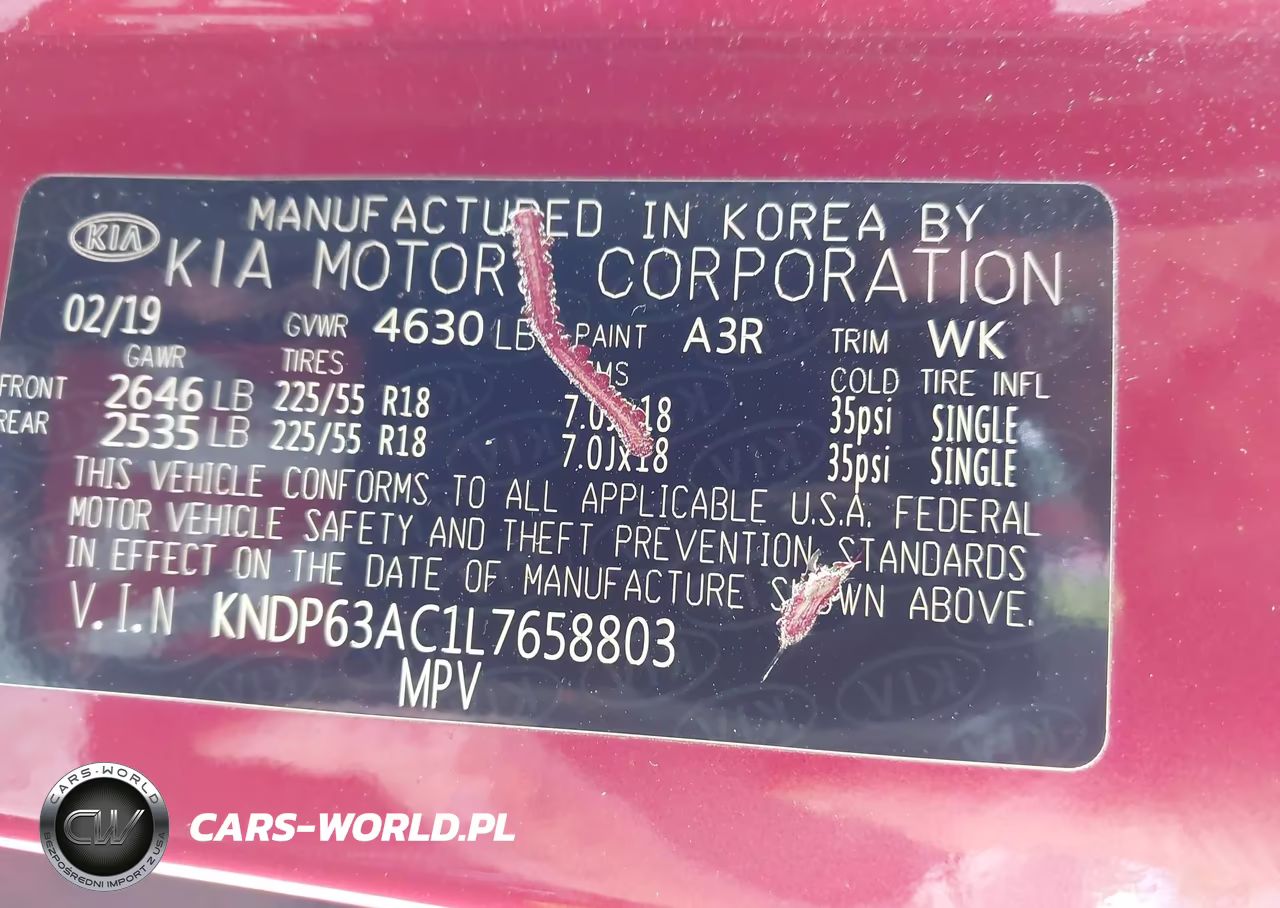 2020 Kia Sportage S VIN:KNDP63AC1L7658803 - 9