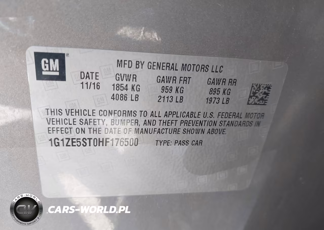 2017 Chevrolet Malibu 1Lt VIN:1G1ZE5ST0HF176500 - 9