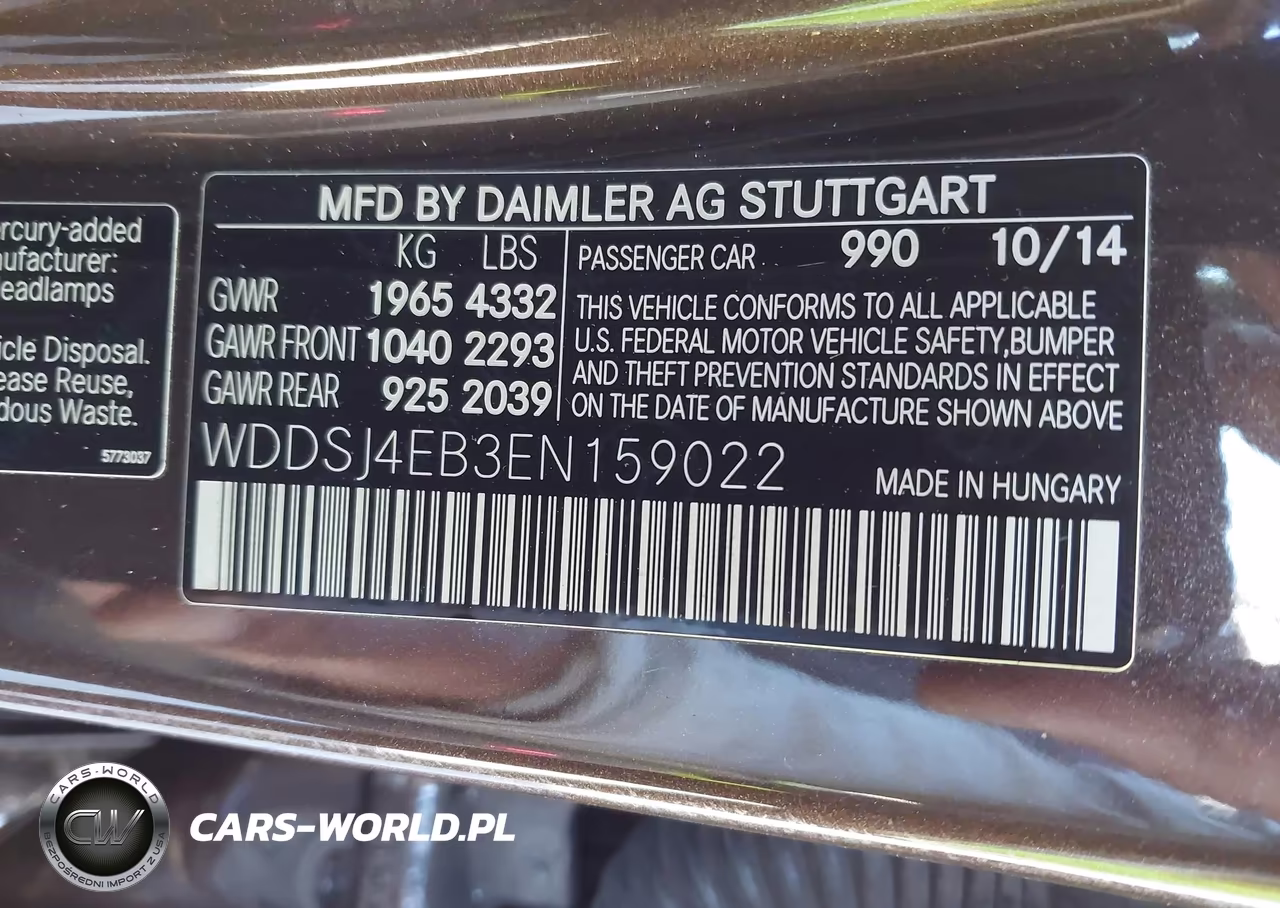 2014 Mercedes-Benz Cla 250 VIN:WDDSJ4EB3EN159022 - 9