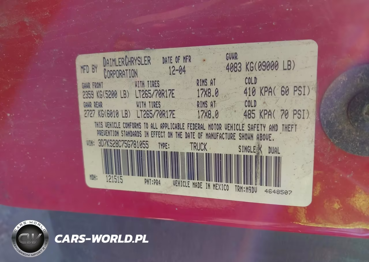 2005 Dodge Ram 2500 Slt-Laramie VIN:3D7KS28C75G781055 - 9