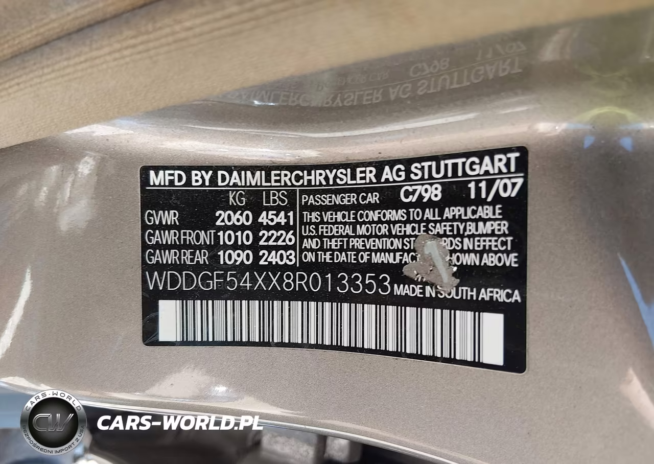 2008 Mercedes-Benz C 300 Luxury-Sport VIN:WDDGF54XX8R013353 - 9