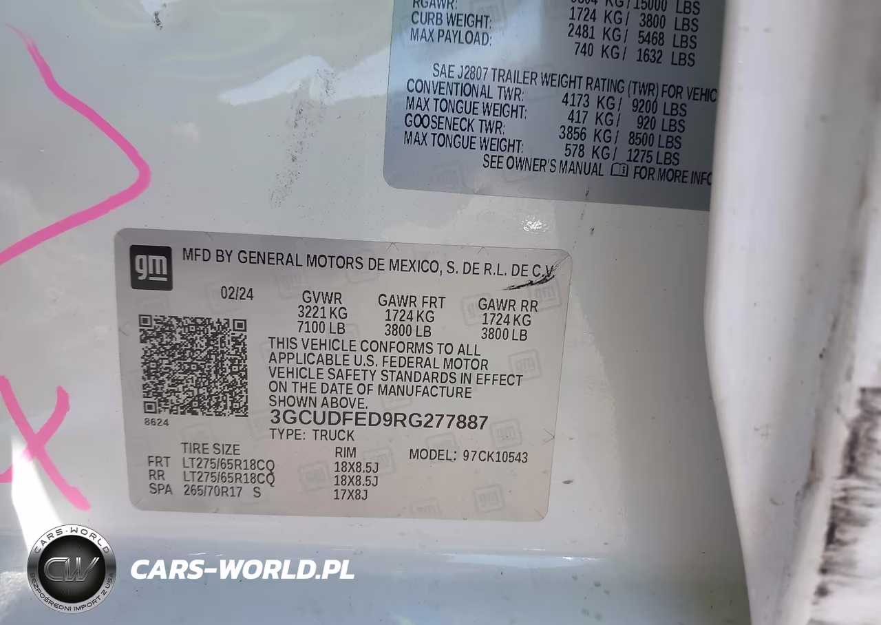2024 Chevrolet Silverado 1500 VIN:3GCUDFED9RG277887 - 9