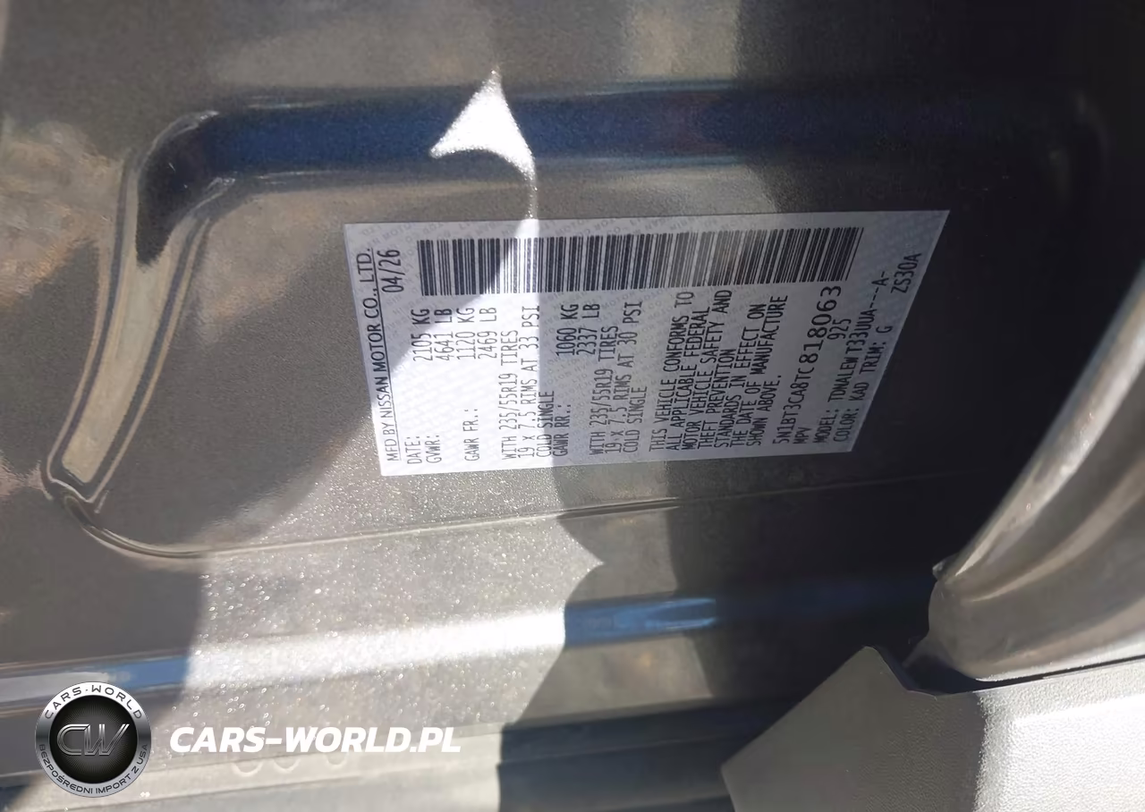 2026 Nissan Rogue Sl VIN:5N1BT3CA8TC818063 - 9