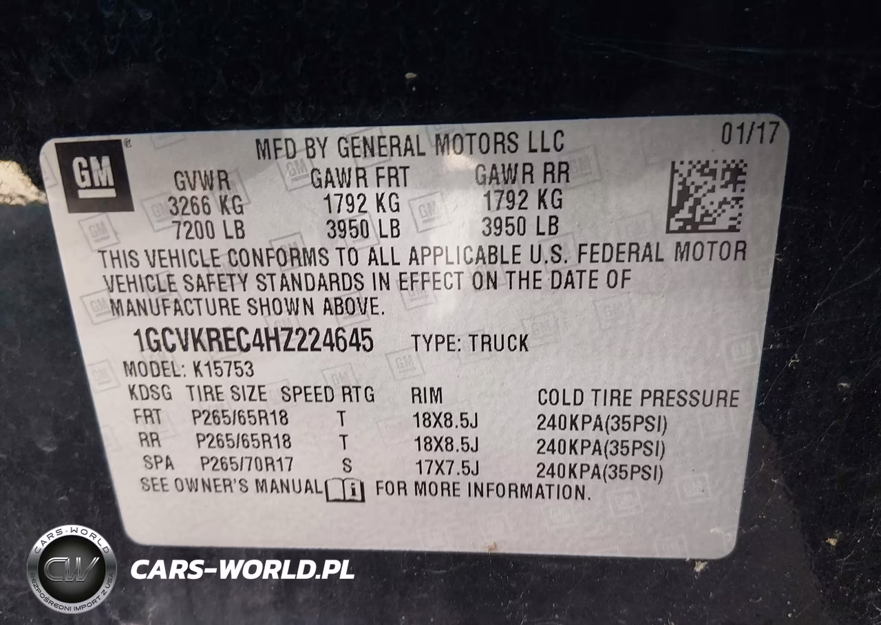 2017 Chevrolet Silverado 1500 1Lt VIN:1GCVKREC4HZ224645 - 9