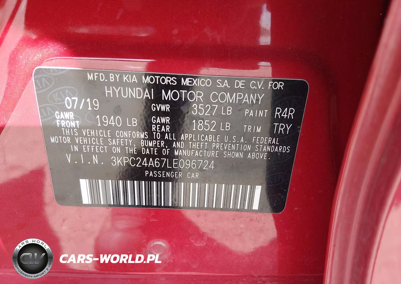 2020 Hyundai Accent Se VIN:3KPC24A67LE096724 - 9