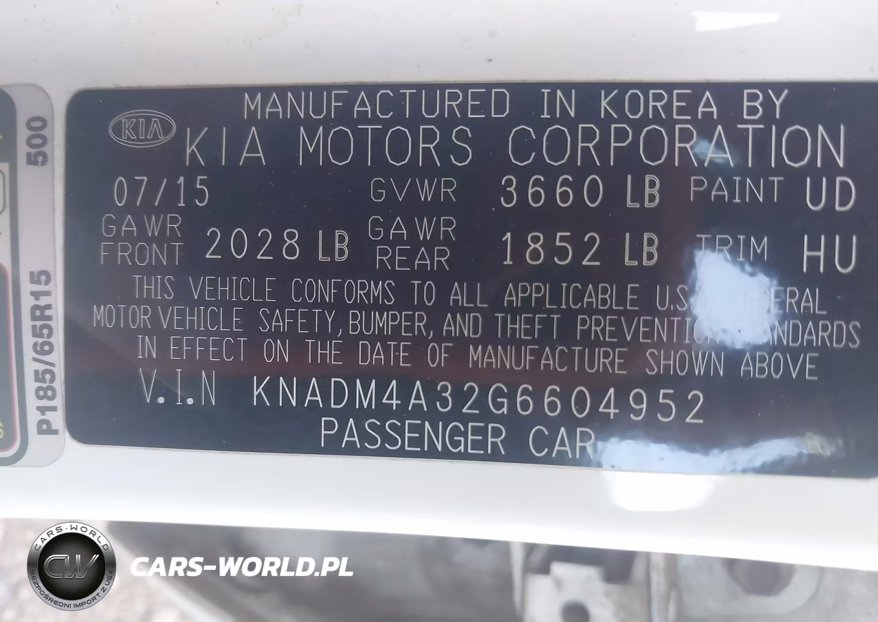 2016 Kia Rio Lx VIN:KNADM4A32G6604952 - 9