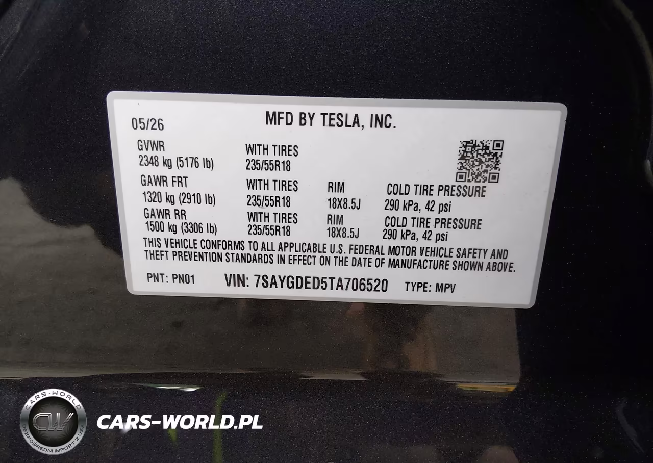 2026 Tesla Model Y Premium Rear-Wheel Drive-Rear-Wheel Drive VIN:7SAYGDED5TA706520 - 9