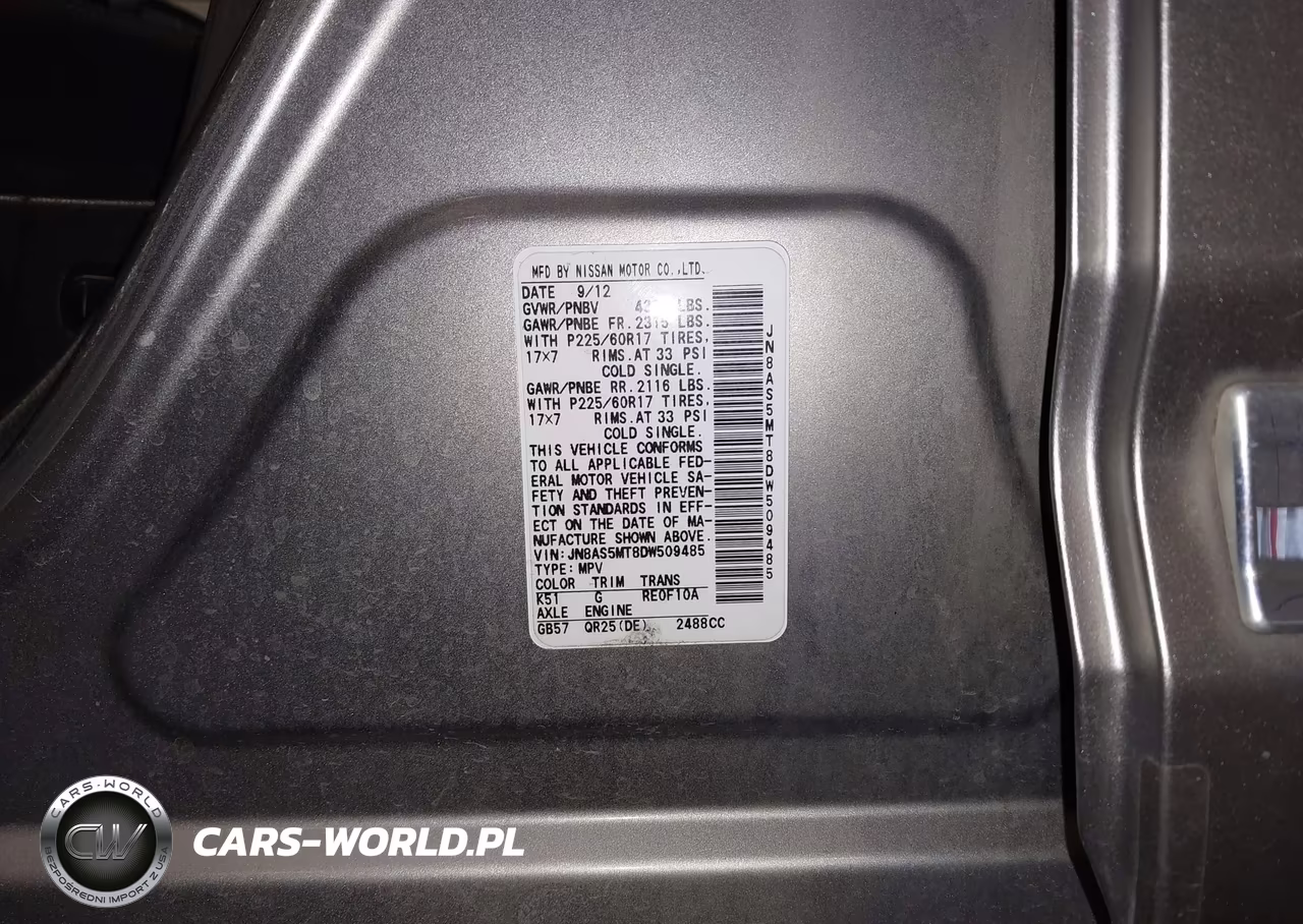 2013 Nissan Rogue Sv VIN:JN8AS5MT8DW509485 - 9