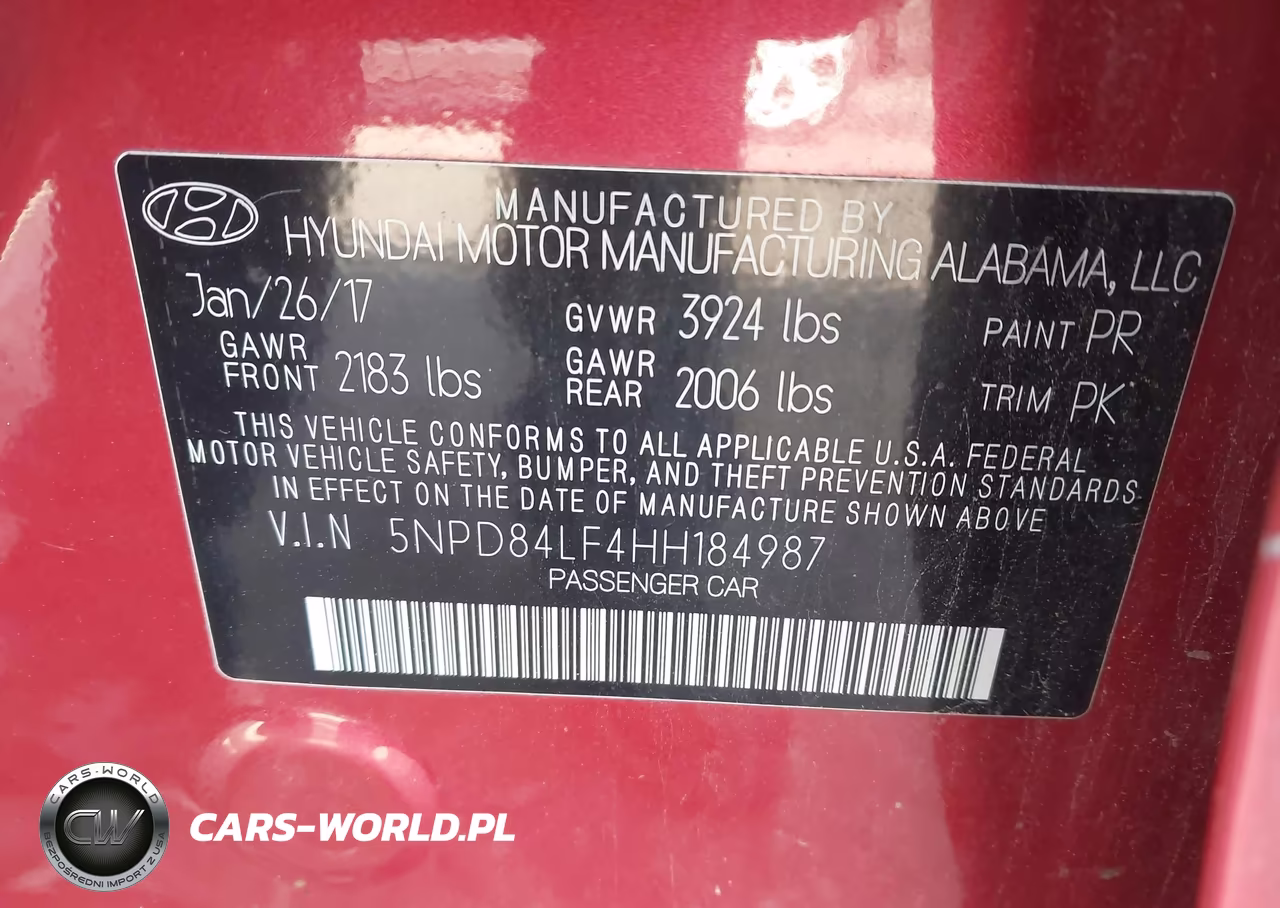 2017 Hyundai Elantra Se VIN:5NPD84LF4HH184987 - 9