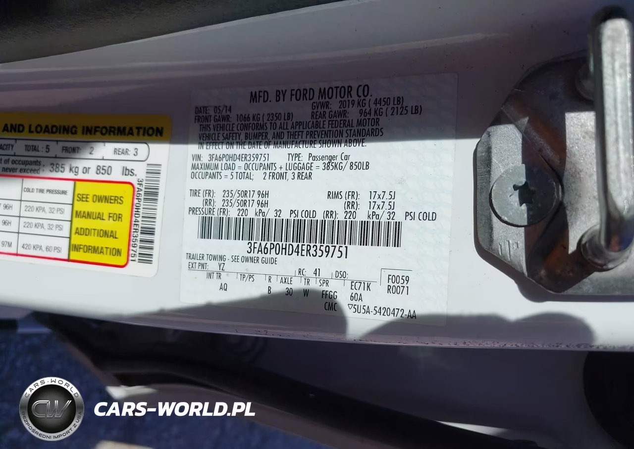 2014 Ford Fusion Se VIN:3FA6P0HD4ER359751 - 9