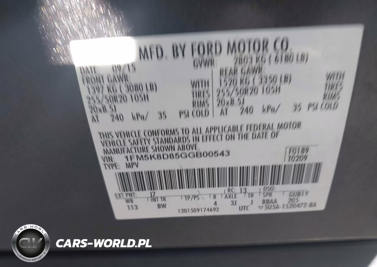 2016 Ford Explorer Xlt VIN:1FM5K8D85GGB00543 - 9