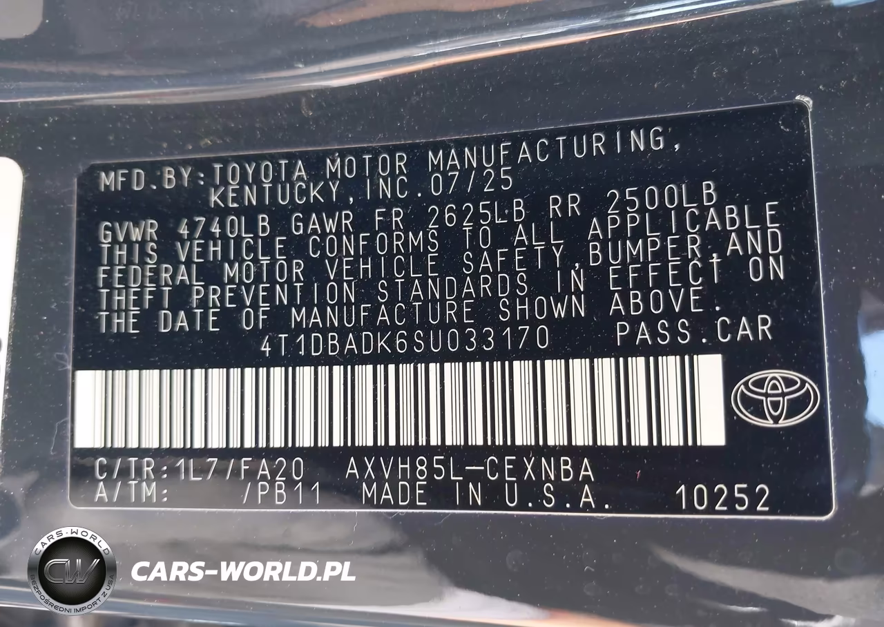 2025 Toyota Camry Le VIN:4T1DBADK6SU033170 - 9