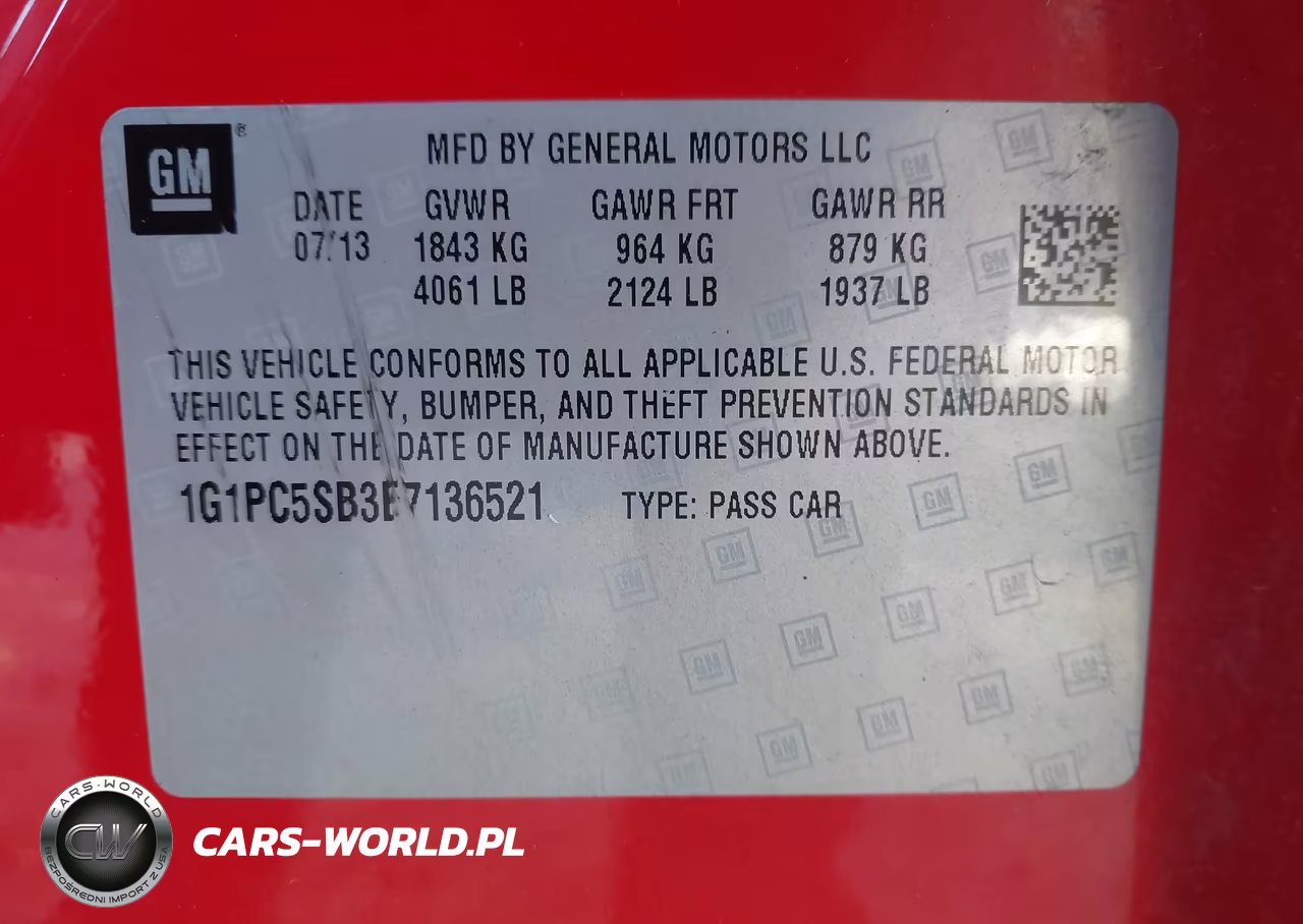 2014 Chevrolet Cruze 1Lt Auto VIN:1G1PC5SB3E7136521 - 9
