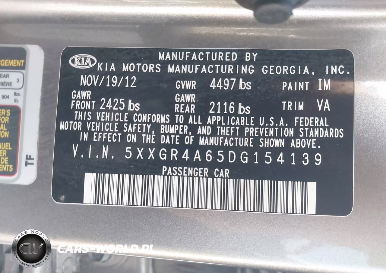 2013 Kia Optima Sx VIN:5XXGR4A65DG154139 - 9