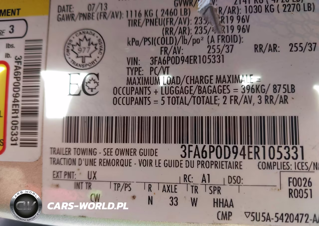 2014 Ford Fusion Titanium VIN:3FA6P0D94ER105331 - 9