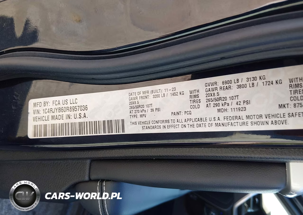 2024 Jeep Grand Cherokee 4Xe VIN:1C4RJYB60R8957036 - 9