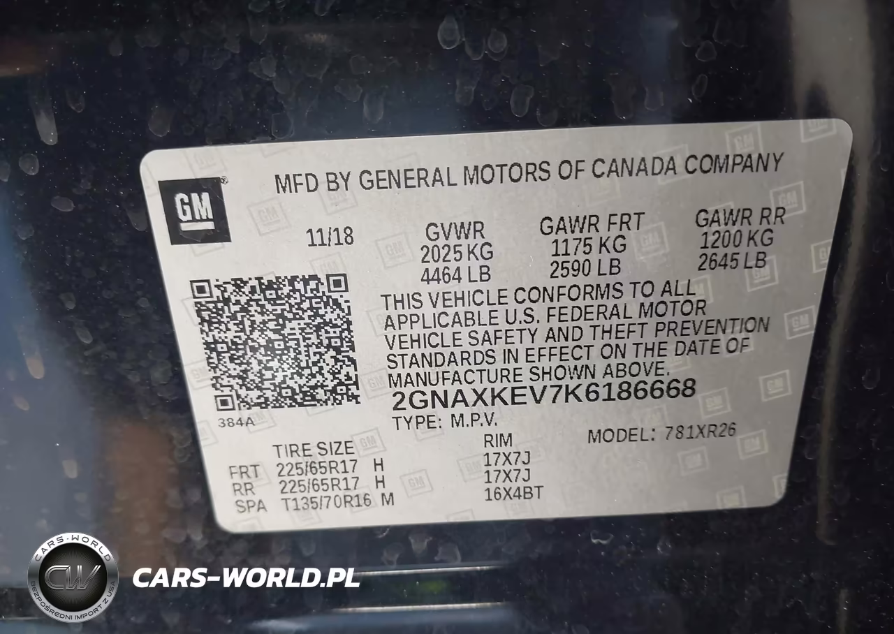 2019 Chevrolet Equinox Lt VIN:2GNAXKEV7K6186668 - 9
