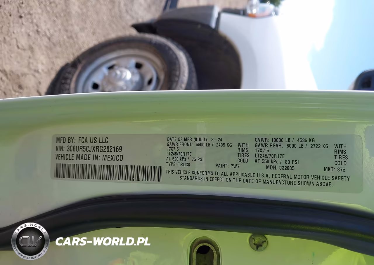 2024 Ram 2500 Tradesman 4X4 6'4 Box VIN:3C6UR5CJXRG282169 - 9