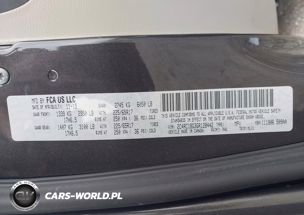 2016 Chrysler Town & Country Touring VIN:2C4RC1BG3GR128442 - 9