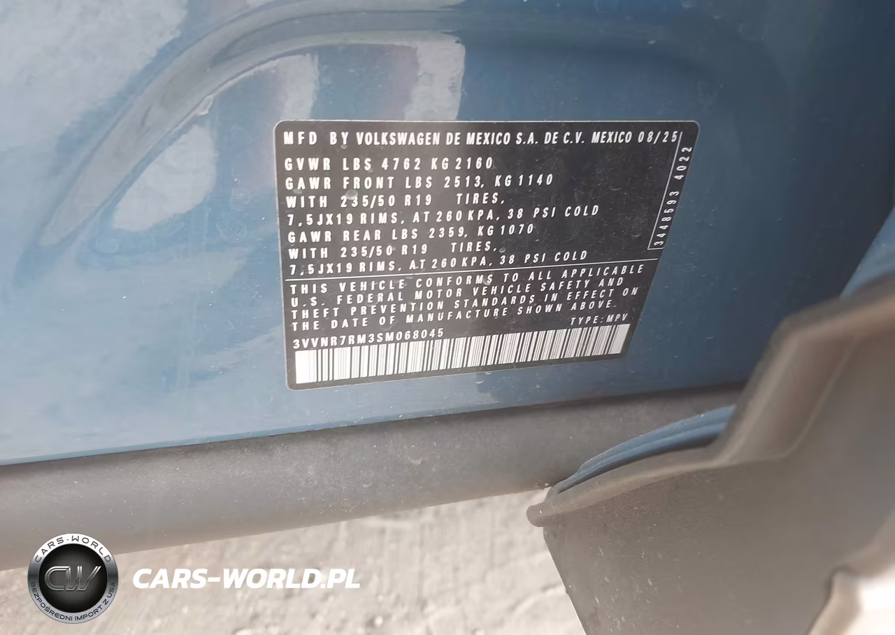 2025 Volkswagen Tiguan 2.0T Se VIN:3VVNR7RM3SM068045 - 9