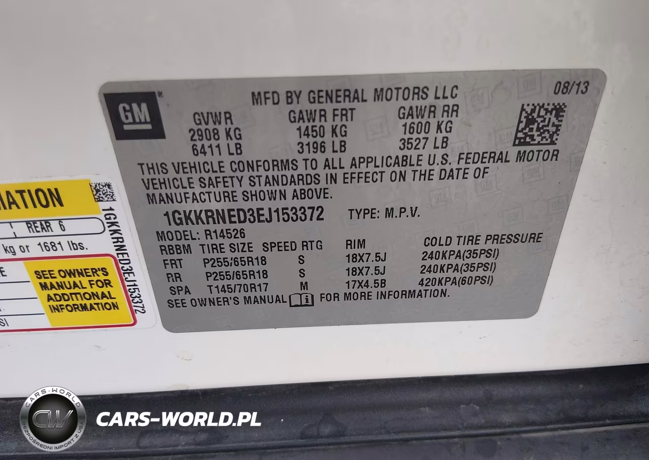 2014 GMC Acadia Sle-1 VIN:1GKKRNED3EJ153372 - 9