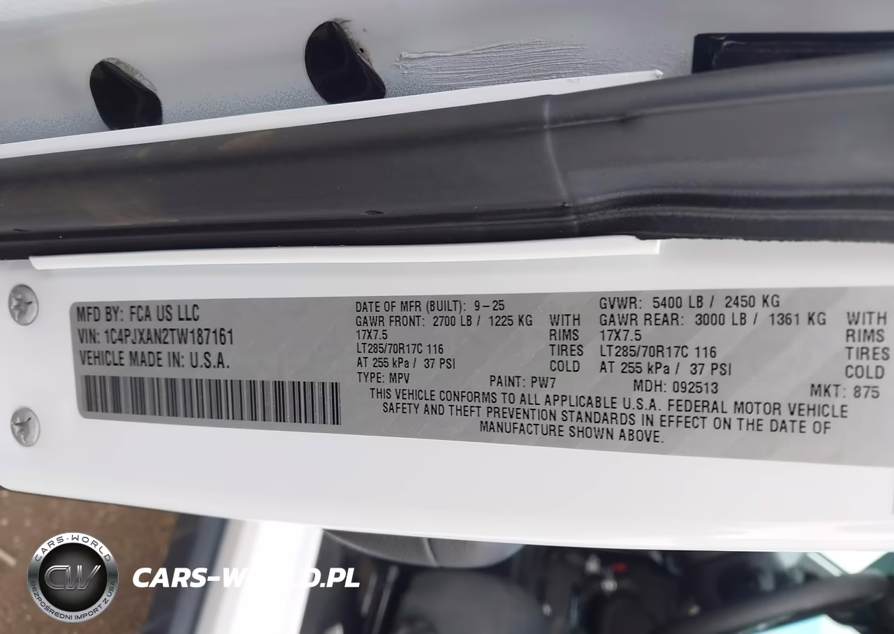 2026 Jeep Wrangler Willys 4X4 VIN:1C4PJXAN2TW187161 - 9