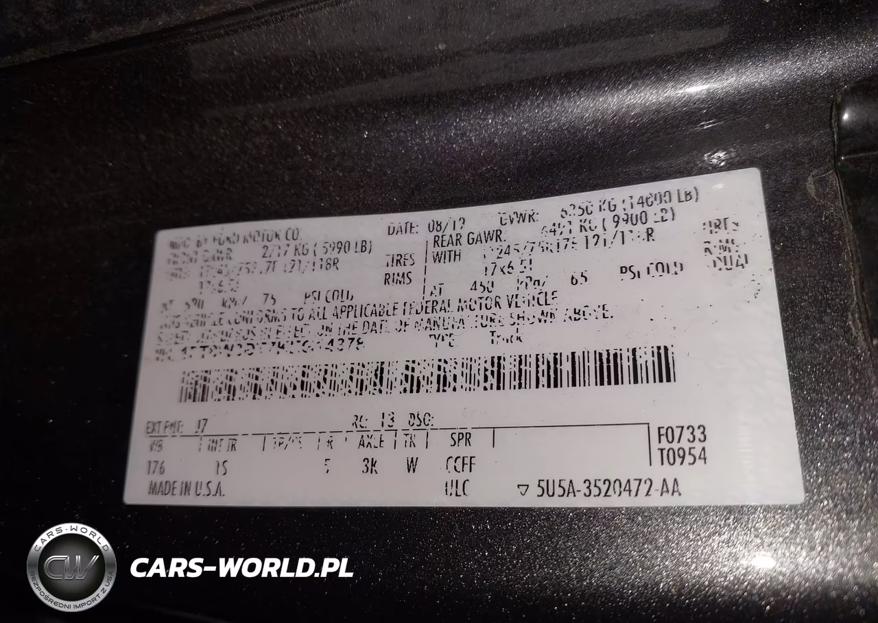 2019 Ford F-350 Xl VIN:1FT8W3DT7KEG14878 - 9