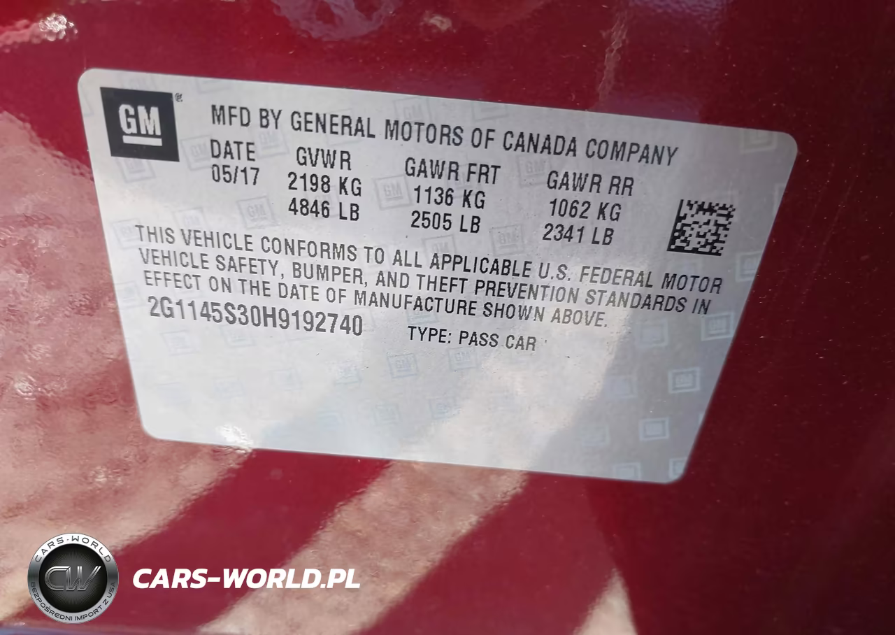 2017 Chevrolet Impala 2Lz VIN:2G1145S30H9192740 - 9