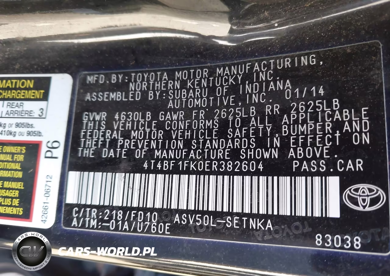 2014 Toyota Camry Le VIN:4T4BF1FK0ER382604 - 9
