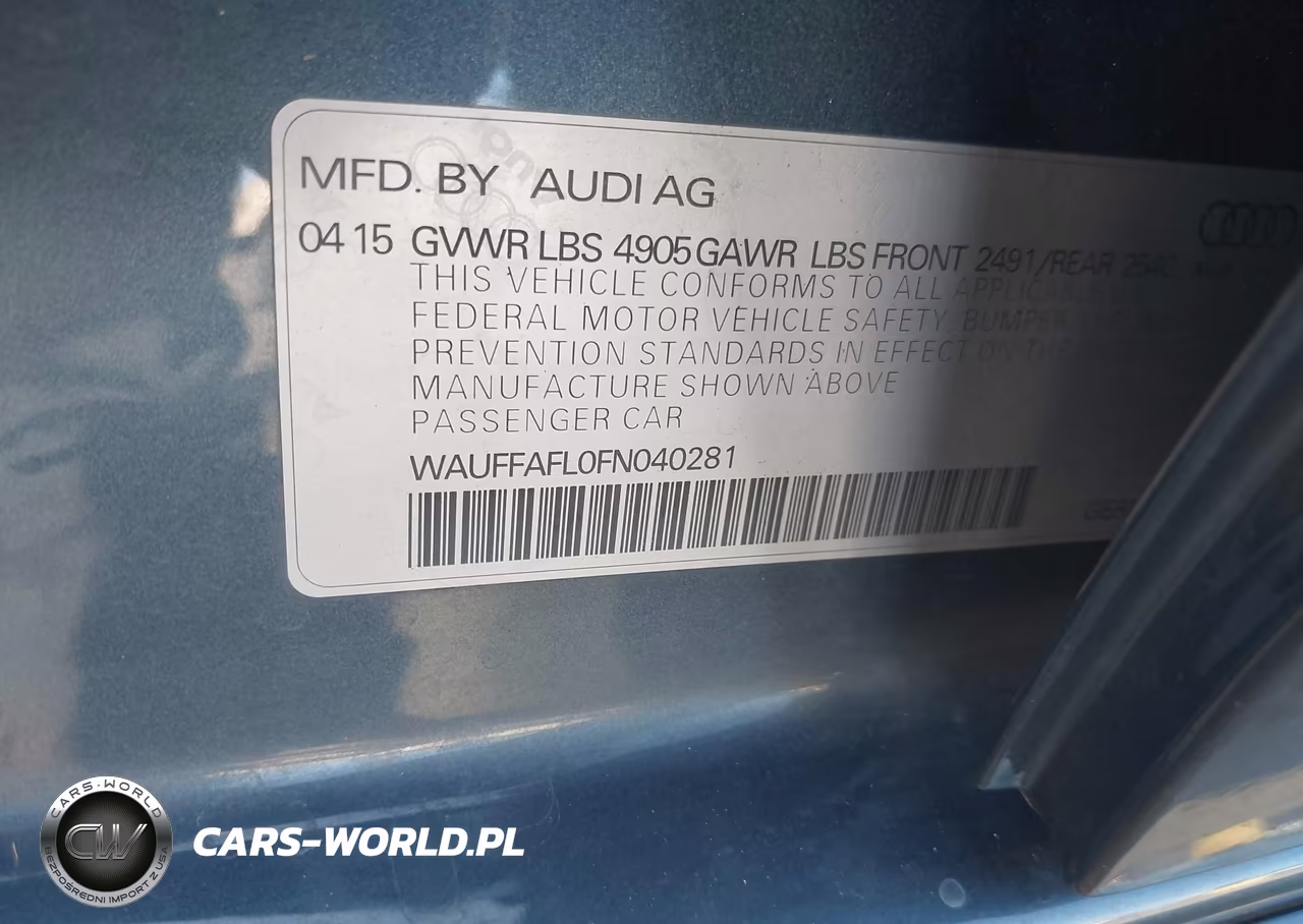 2015 Audi A4 2.0T Premium VIN:WAUFFAFL0FN040281 - 9