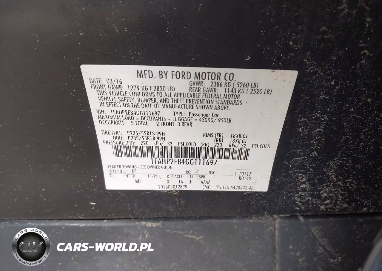 2016 Ford Taurus Sel VIN:1FAHP2E84GG111697 - 9