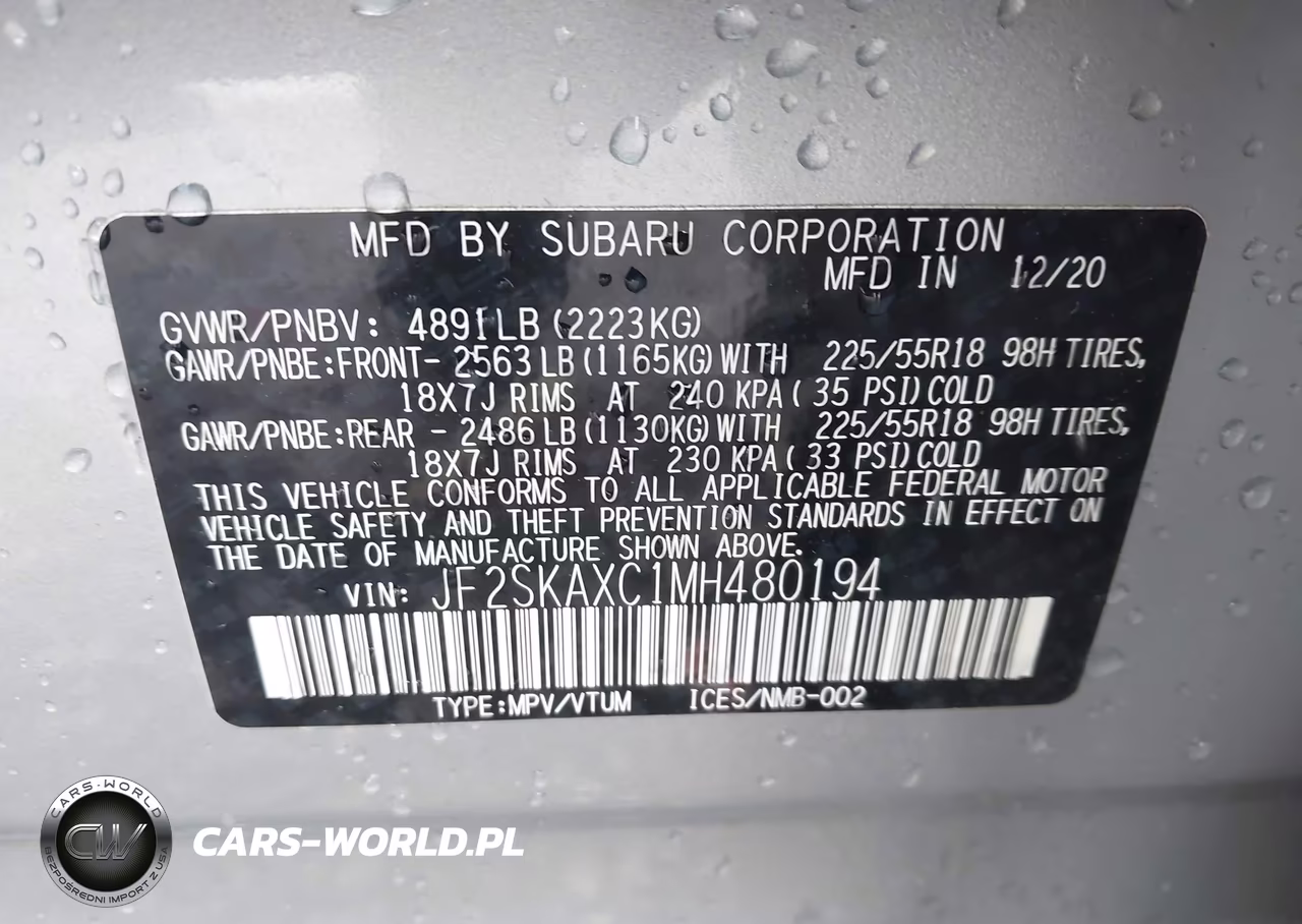 2021 Subaru Forester Touring VIN:JF2SKAXC1MH480194 - 9