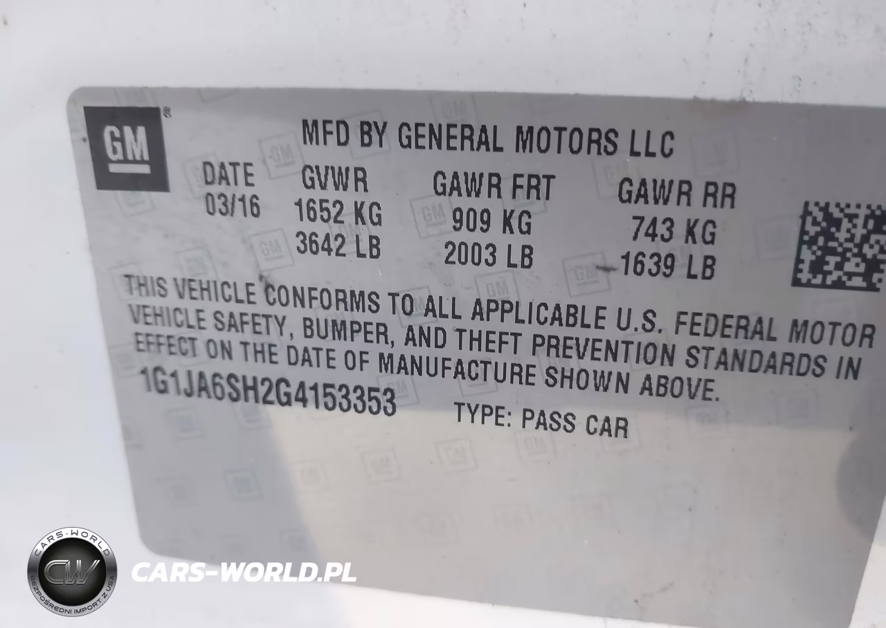 2016 Chevrolet Sonic Ls Auto VIN:1G1JA6SH2G4153353 - 9